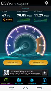T-Mobile Speedtest wb lte